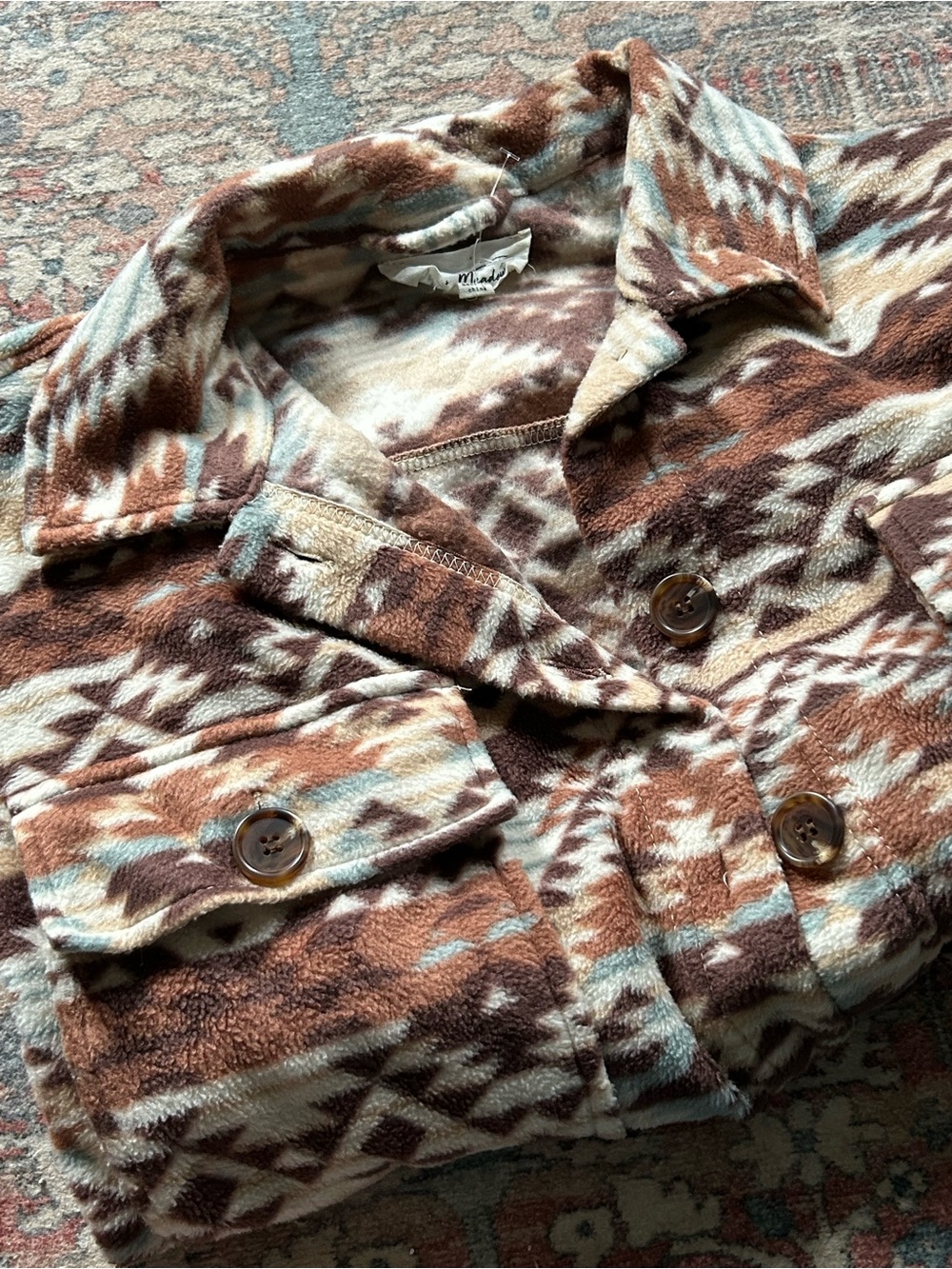 Oak & Meadow Geometric Pattern Soft Shacket